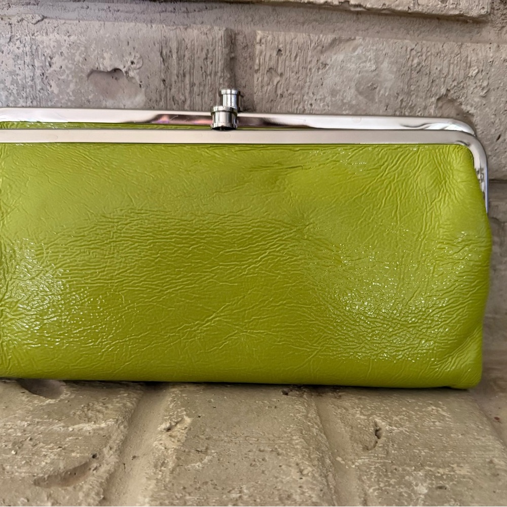 HOBO INTERNATIONAL- Lauren Wallet - Lime Green Frame Clutch Wallet - Women Bags